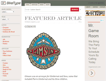 Tablet Screenshot of biketype.com